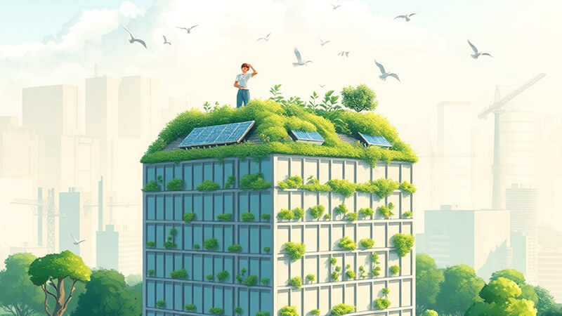 چگونه ساختمان سبز آلودگی را کاهش می‌دهد