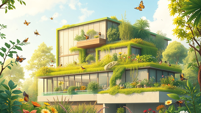 بهترین مزایای ساختمان سبز، افزایش تنوع زیستی