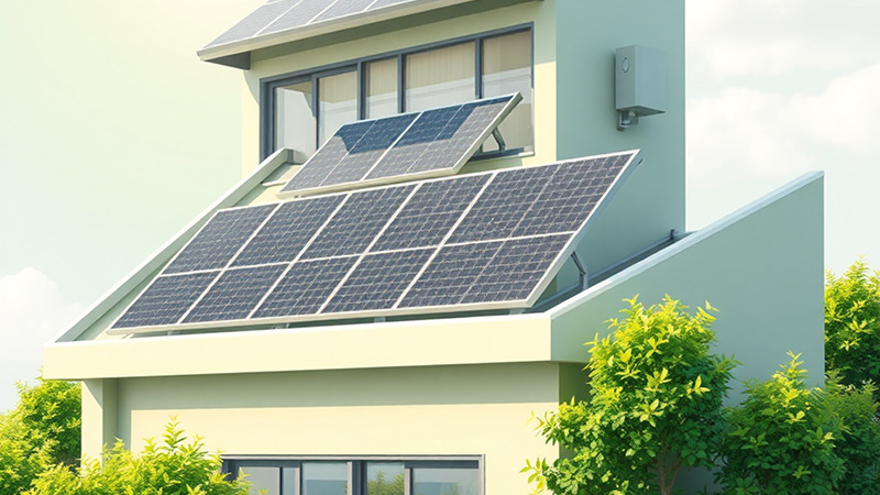 پنل خورشیدی برای صرفه‌جویی انرژی در ساختمان هوشمند