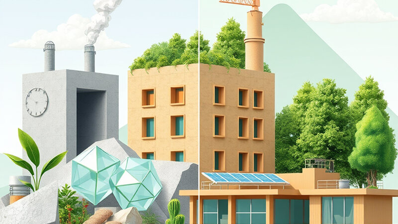 تأثیر مصالح پایدار ساختمانی بر محیط زیست