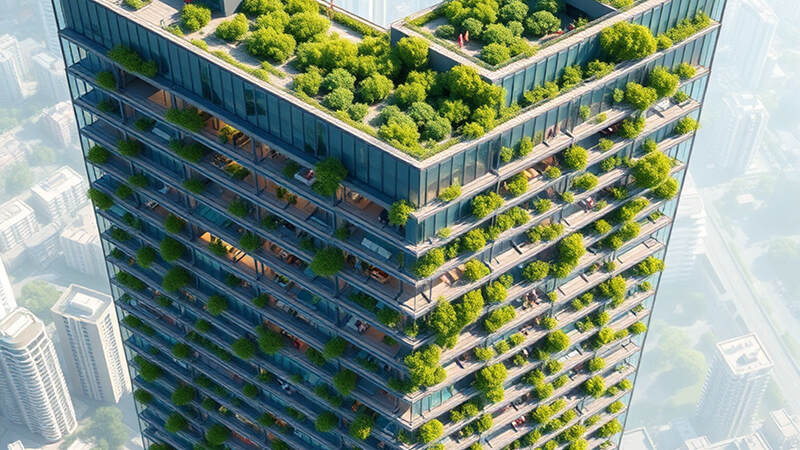 برج رابینسون سنگاپور، نمونه‌های ساختمان سبز