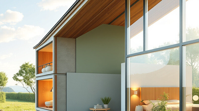 ایق بندی دیوار؛ راز پنهان افزایش کیفیت محیط داخلی در ساختمان سبز