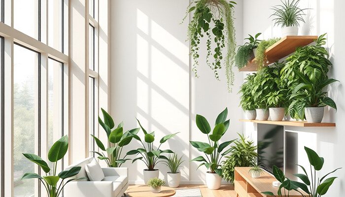 Air purifying plants in buildings 1 (1) گیاهان تصفیه کننده هوا در ساختمان